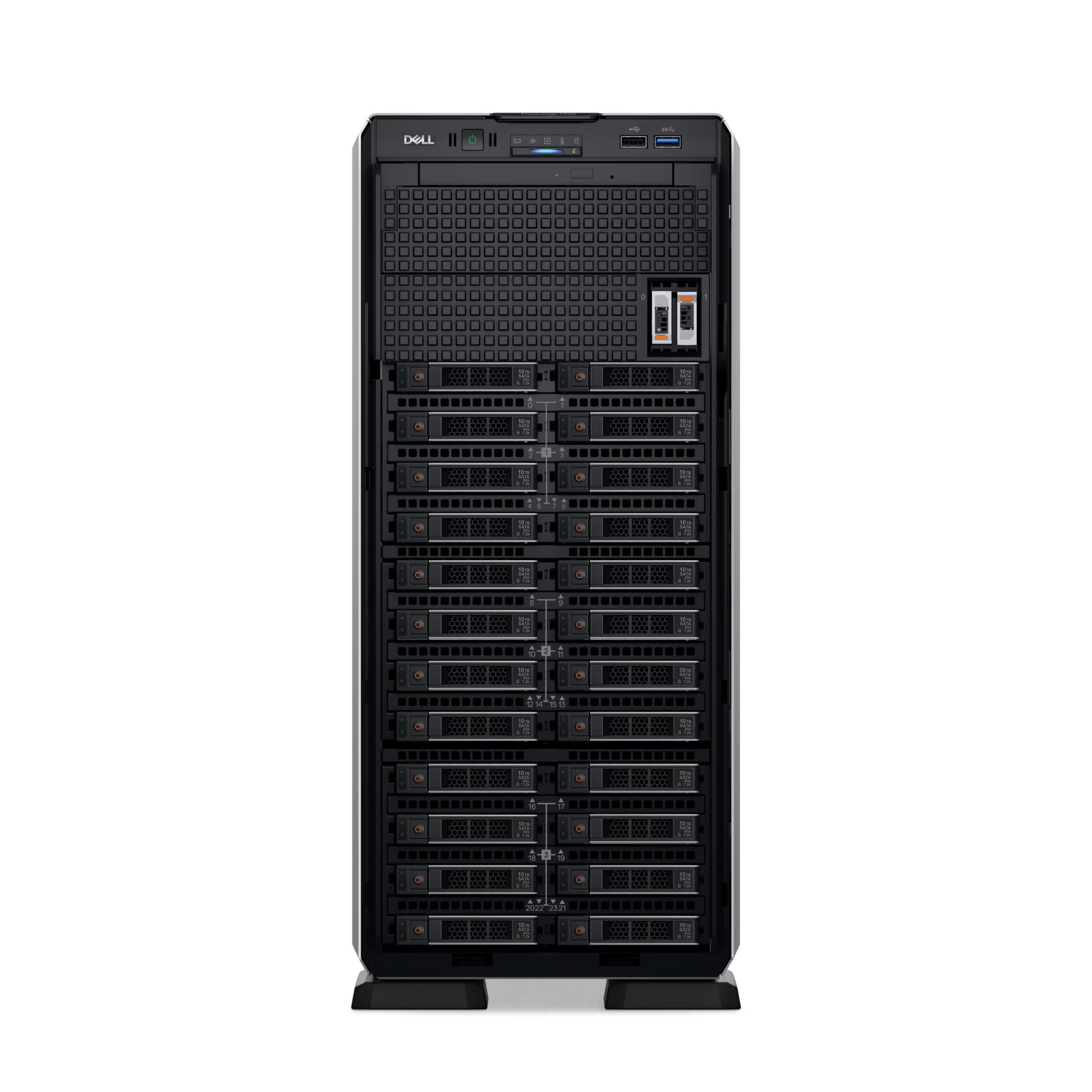Dell PowerEdge T550 (Intel XS-4309Y, 8GB, 2TB HDD, DOS) — gambar 1