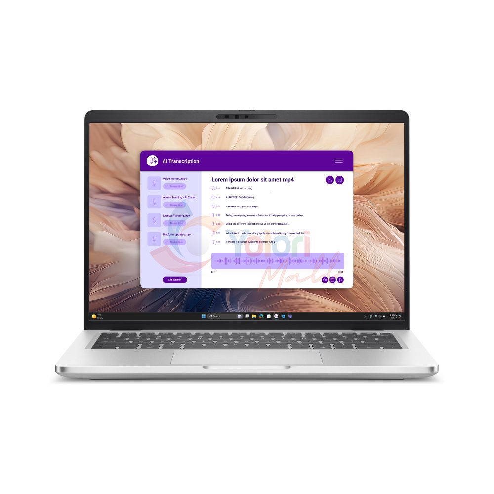 Dell Pro 14 Plus PB14250 (14.0", Intel CU7-265U, 96GB DDR5, 2TB SSD, Intel Graphics, Windows 11 Pro) — gambar 1