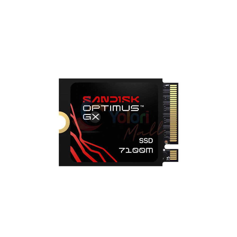 SanDisk Optimus GX 7100M 2TB - M.2 2230, PCIe Gen4 x4 NVMe, 3D TLC — gambar 1