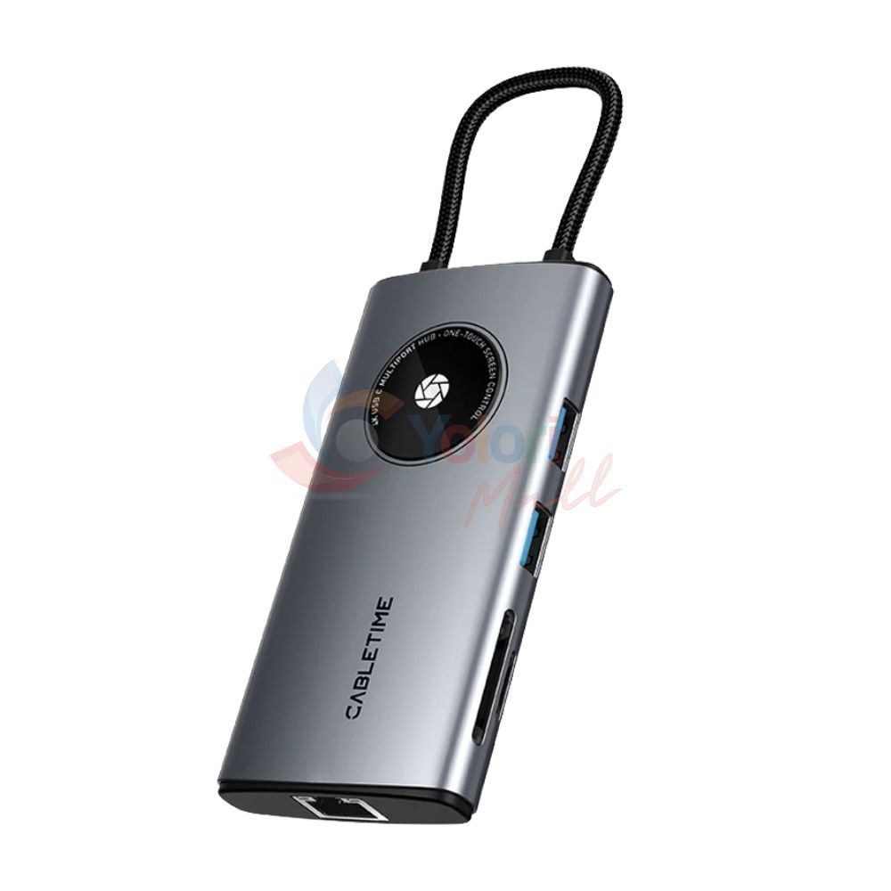 Cabletime 8In1 USB C Hub Lens Series — gambar 1