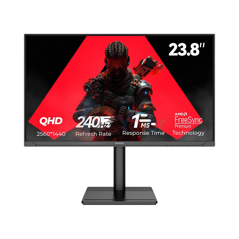 Aiwa Monitor MF2434-K4 Lamp Effect - 23.8", QHD (2560x1440), IPS, 240Hz — gambar 1