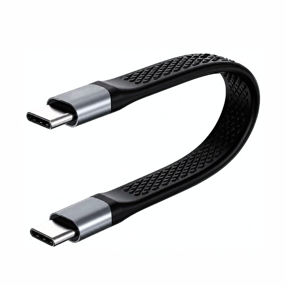 Cabletime Kabel USB-4 Flat 8K 240W Male to Male — gambar 1