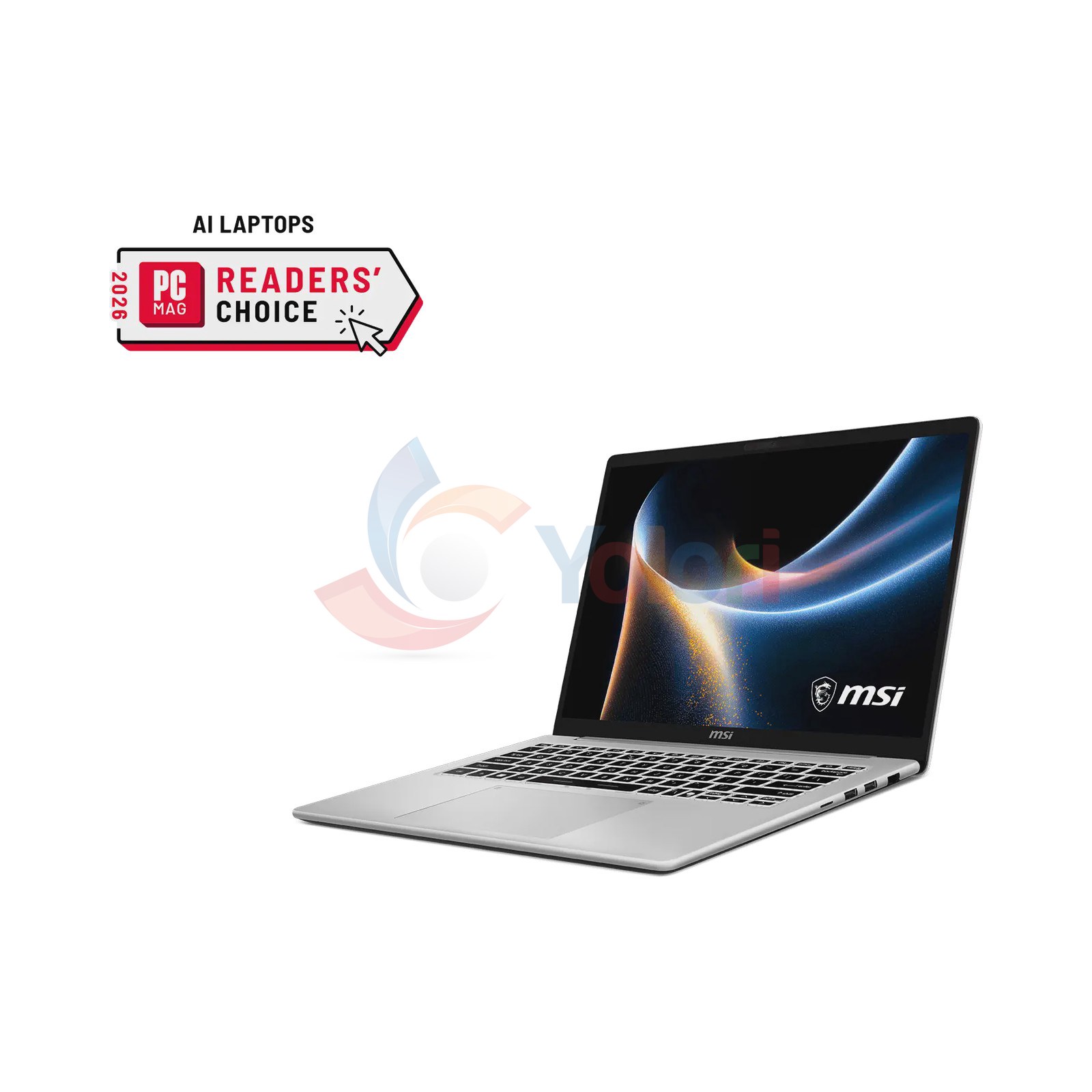 MSI MODERN 14S AI+ G3MG (14.0" WUXGA, Intel CU5-322, 16GB, 512GB SSD, Intel Graphics, Windows 11 Home, Urban Silver) — gambar 1