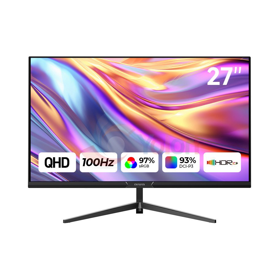 Aiwa Monitor LCD270B-V - 27.0", QHD (2560x1440), IPS, 100Hz — gambar 1