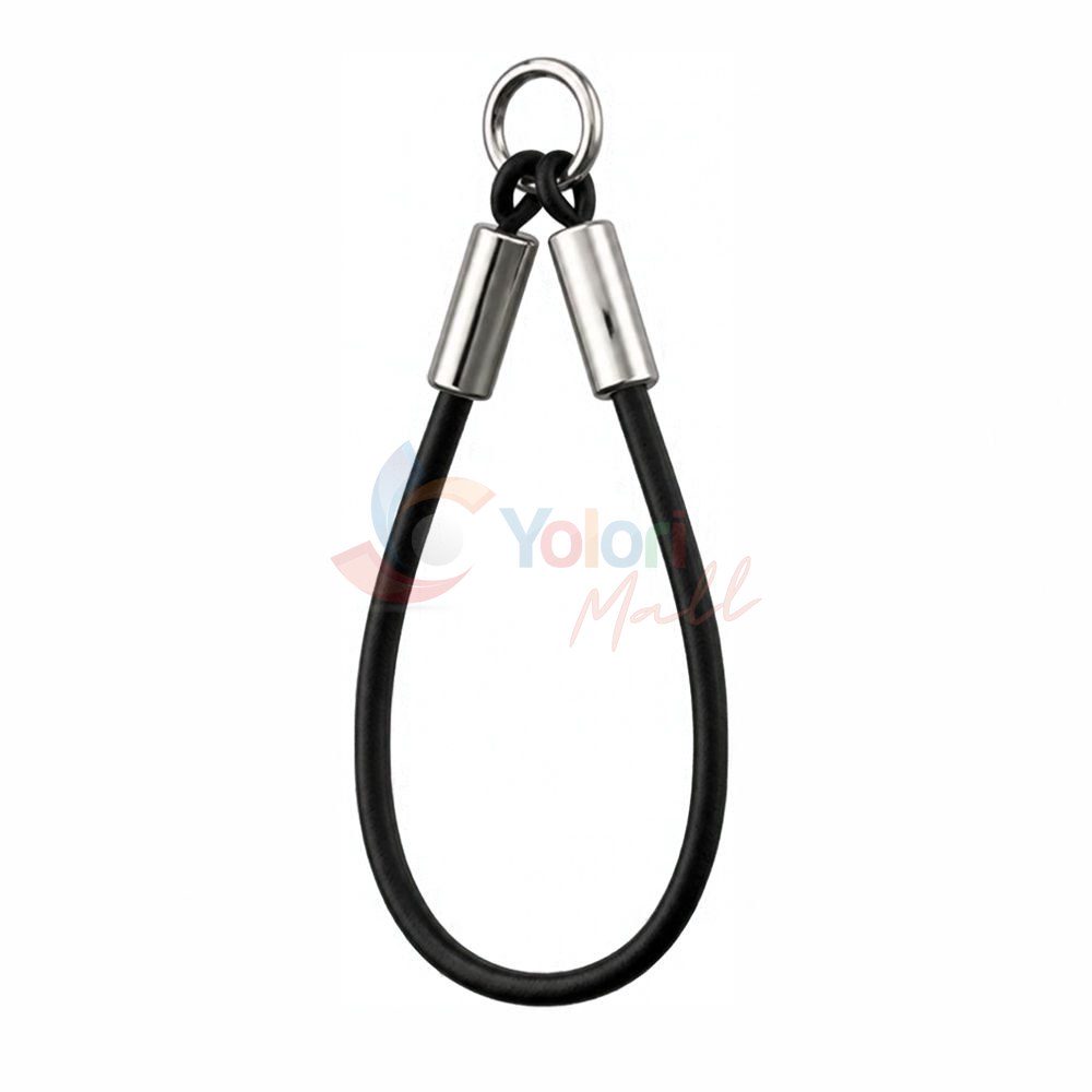 Cabletime Kabel USB-C Wrist Lanyard 60W - Black — gambar 1