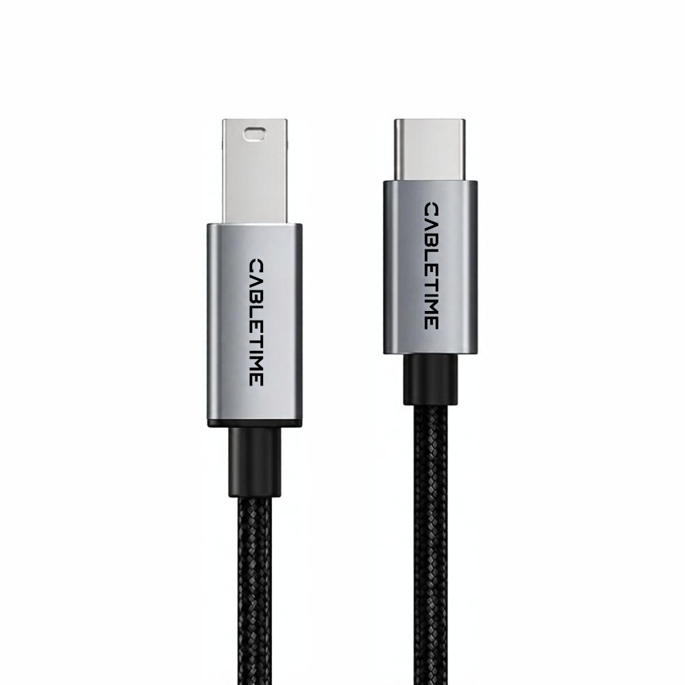 Cabletime Kabel USB-C to USB-B 2.0 Printer Male to Male 1M — gambar 1