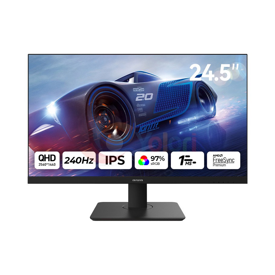 Aiwa Monitor MF2527-B - 24.5", QHD (2560x1440), IPS, 240Hz — gambar 1