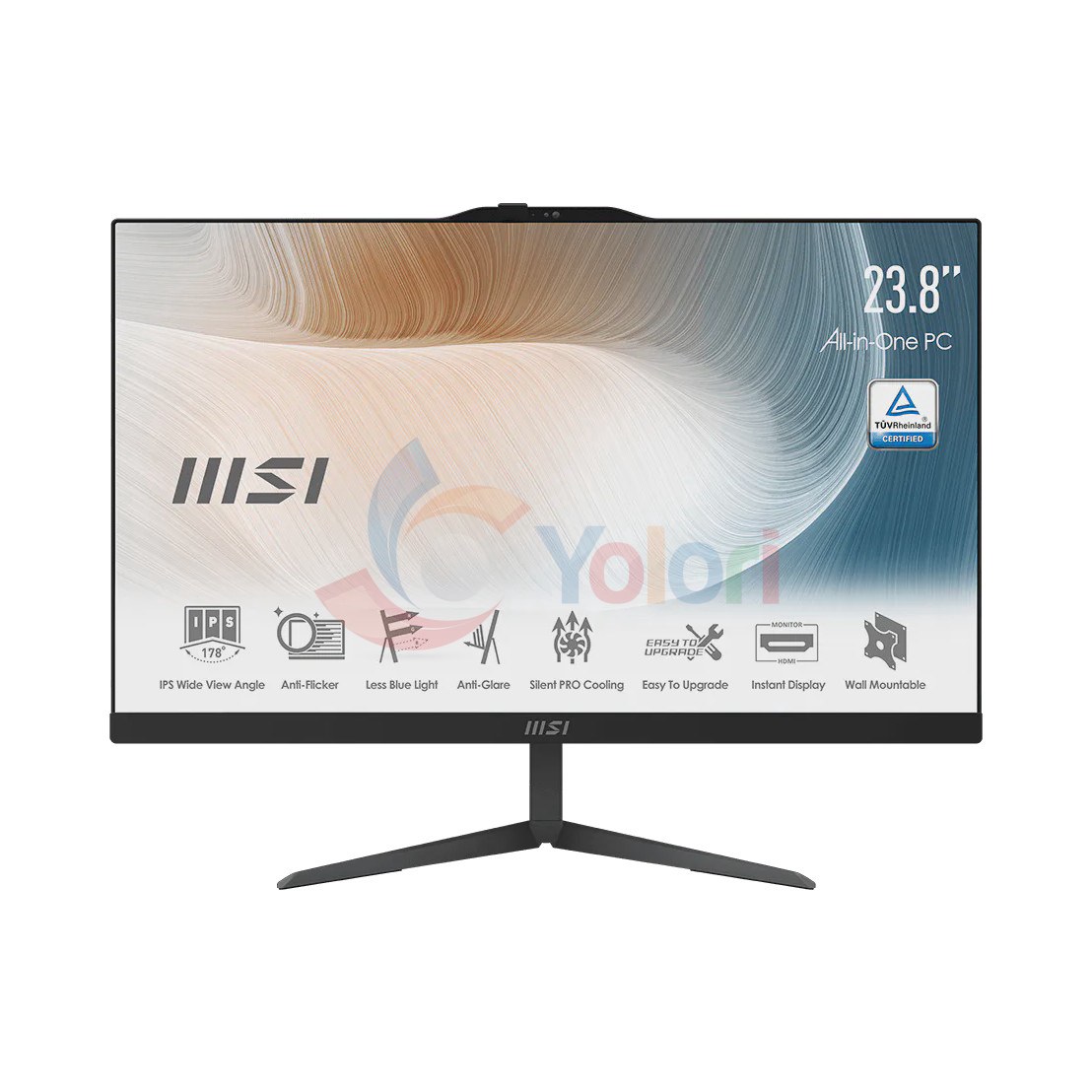 MSI Modern AM242 12M (23.8" FHD, Intel Ci5-1235U, 8GB, 512GB SSD, Intel Iris Xe Graphics, Windows 11 Home) — gambar 1