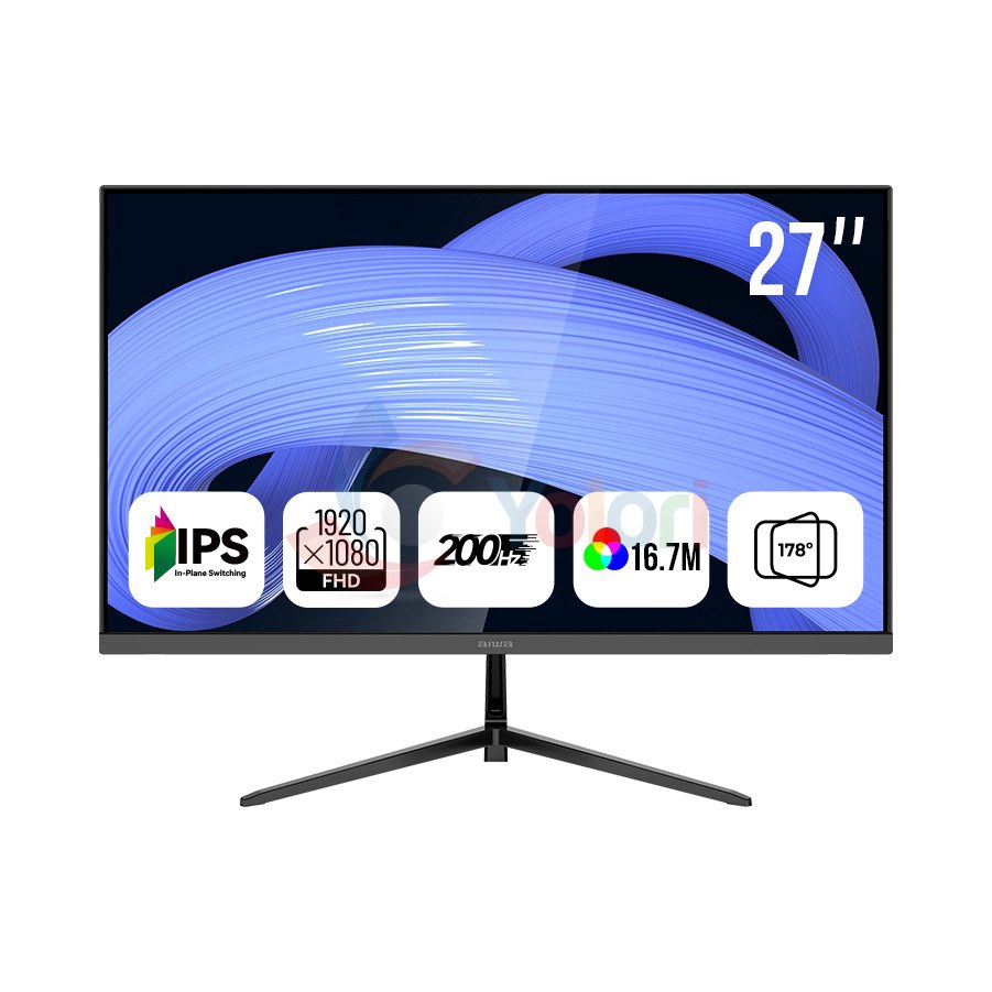 Aiwa Monitor MD2725-V - 27.0", FHD (1920x1080), IPS, 250±20 cd/m², 200Hz — gambar 1