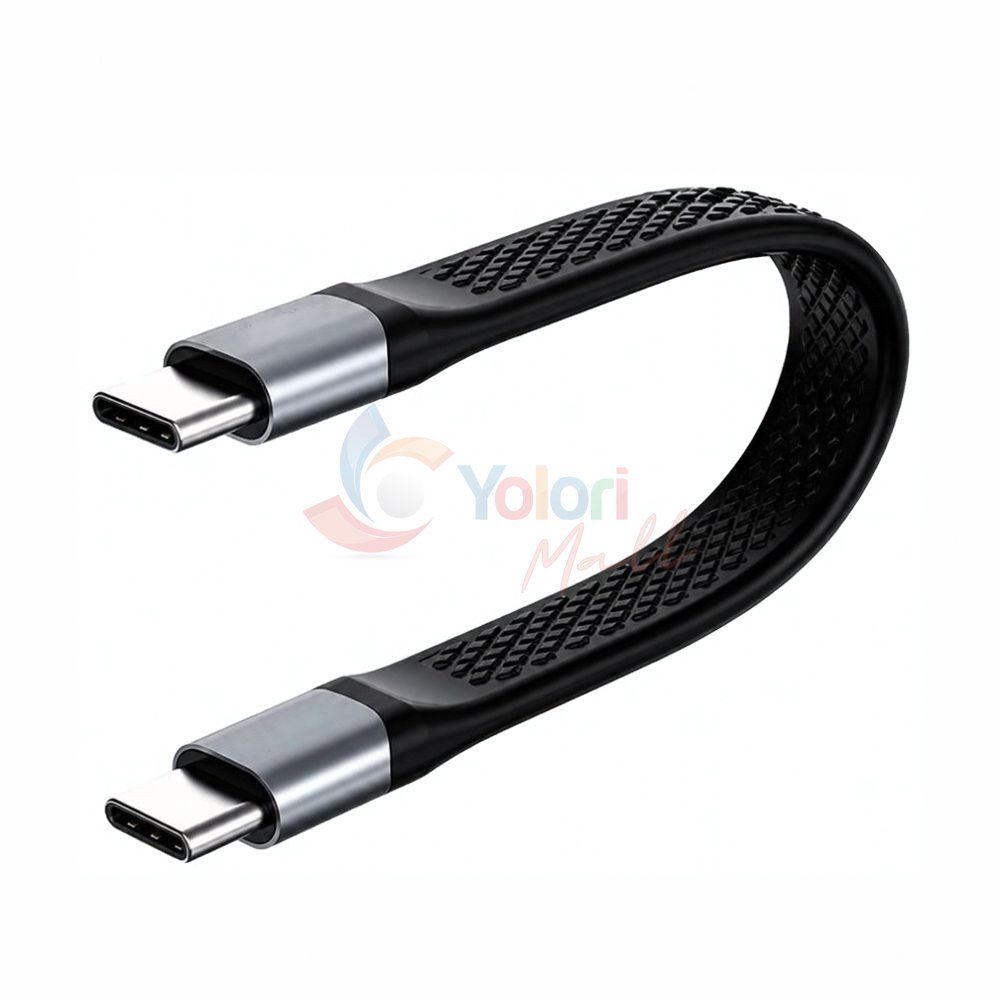Cabletime Kabel USB-4 Flat 8K 240W Male to Male — gambar 1