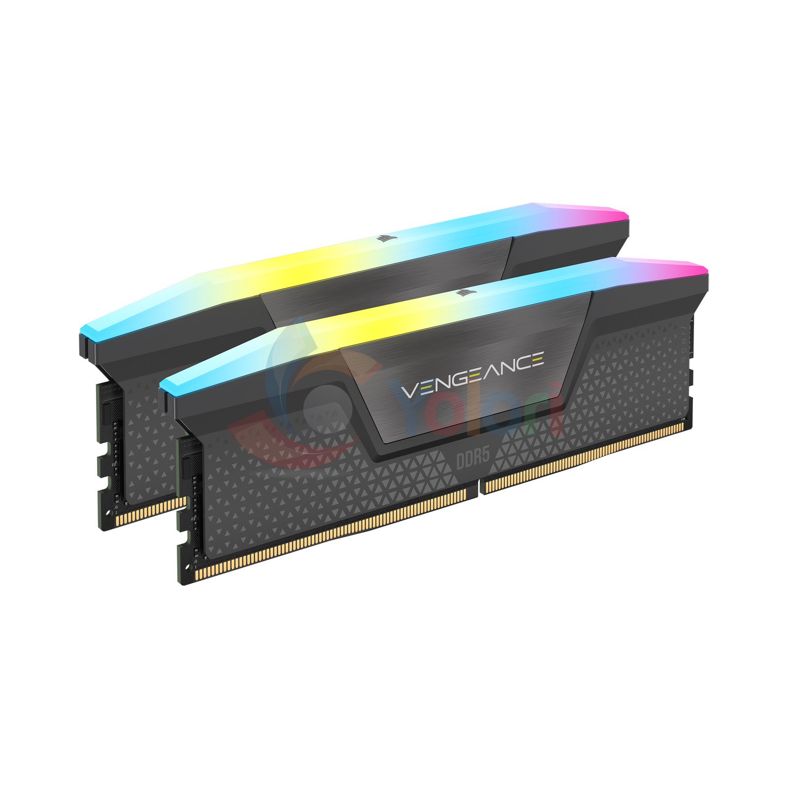 Corsair Vengeance RGB - 96GB (2x 48GB) DDR5-6000 CL36 Grey — gambar 1