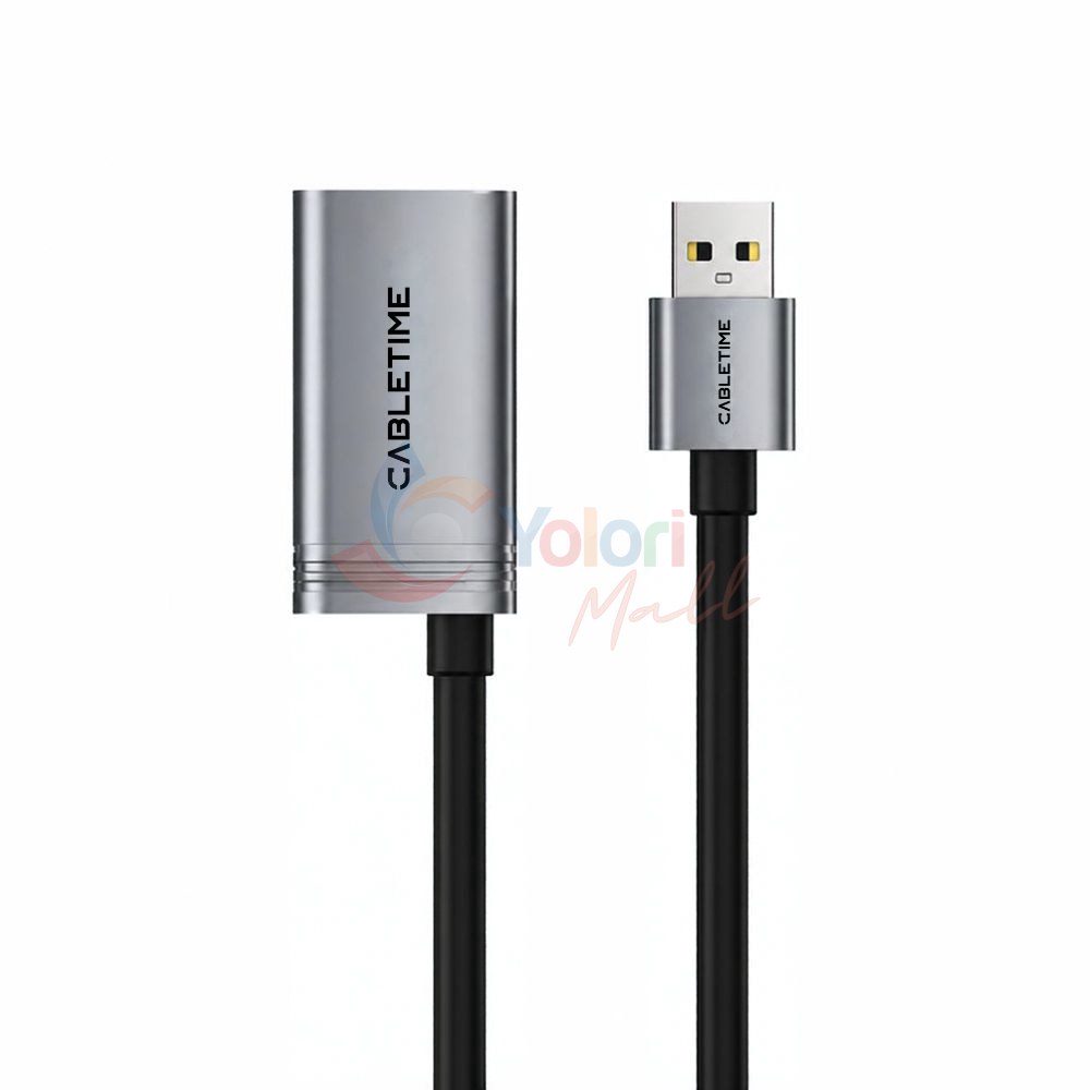 Cabletime Kabel Active Extension USB-A 2.0 Male to Female 15M — gambar 1