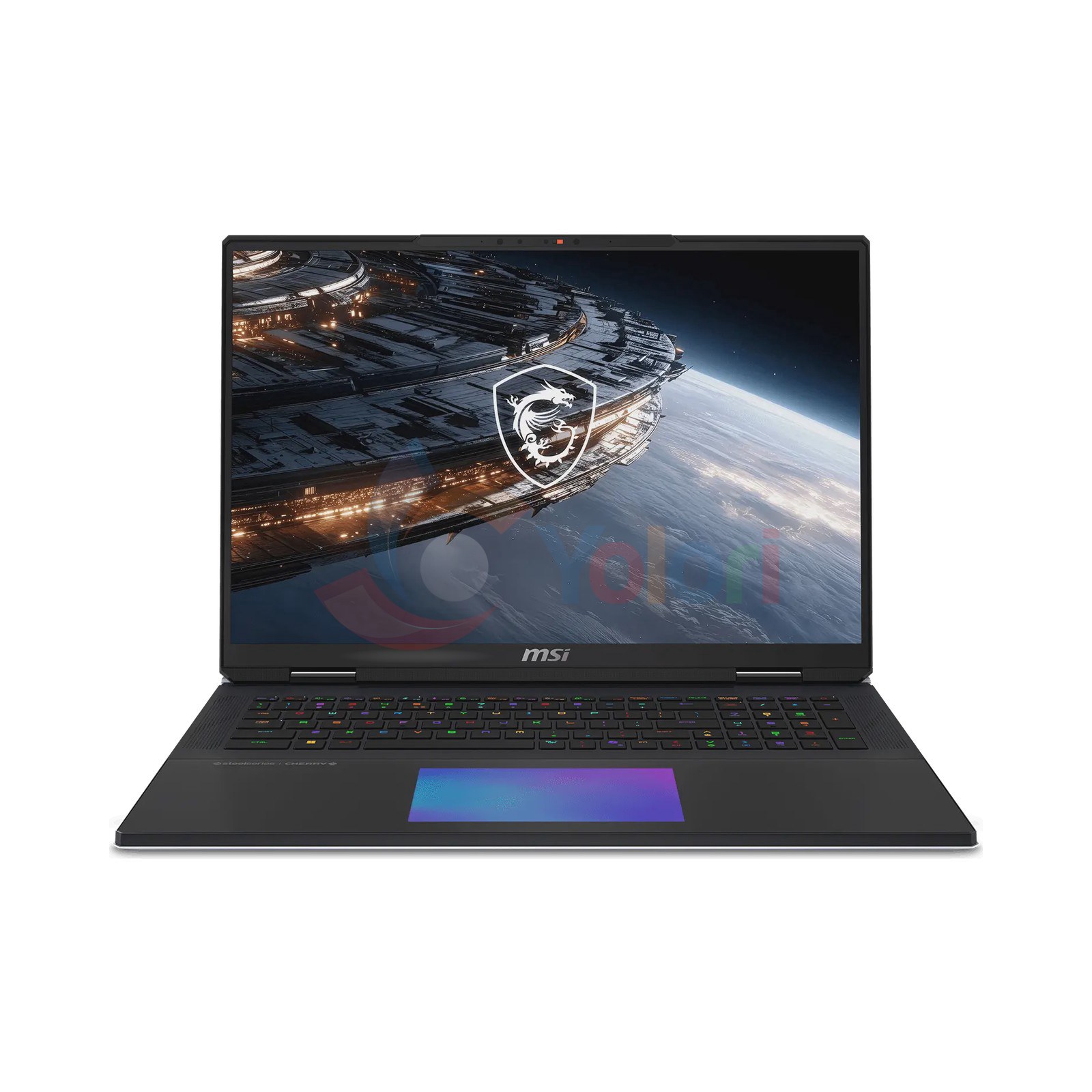 MSI TITAN 18 HX A2WJ (18.0" UHD+, Intel CU9-290HX, 64GB, 2TB SSD, NVIDIA GeForce RTX 5090 Laptop GPU 24GB GDDR7, Windows 11 Home, Core Black) — gambar 1