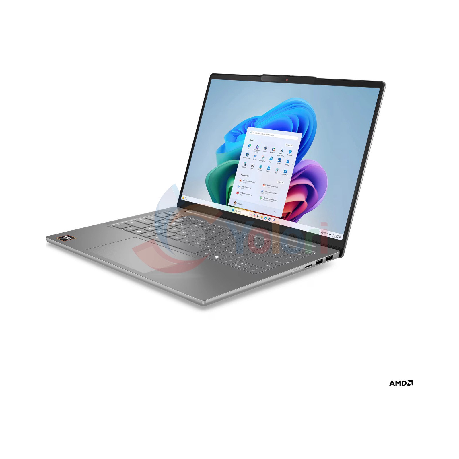 Lenovo IdeaPad Slim 5 14AKP10 (14" WUXGA OLED, Ryzen AI 5 330, 16GB, 512GB SSD, AMD Radeon 820M, Windows 11 Home) — gambar 1