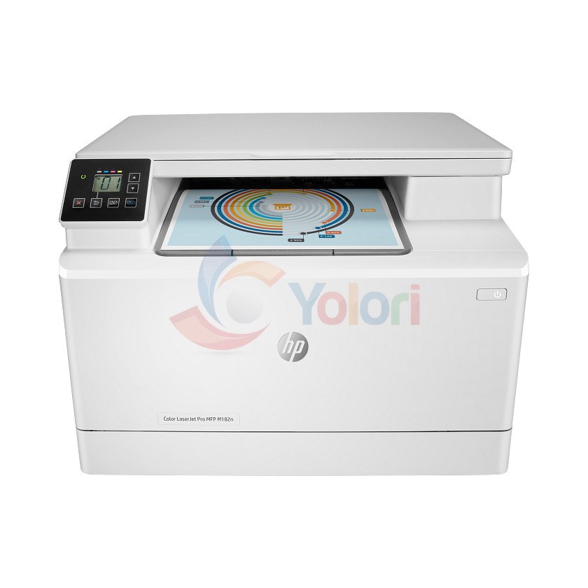 HP Color LaserJet Pro MFP M182n Laser All-in-One - Print, Scan, Copy — gambar 1