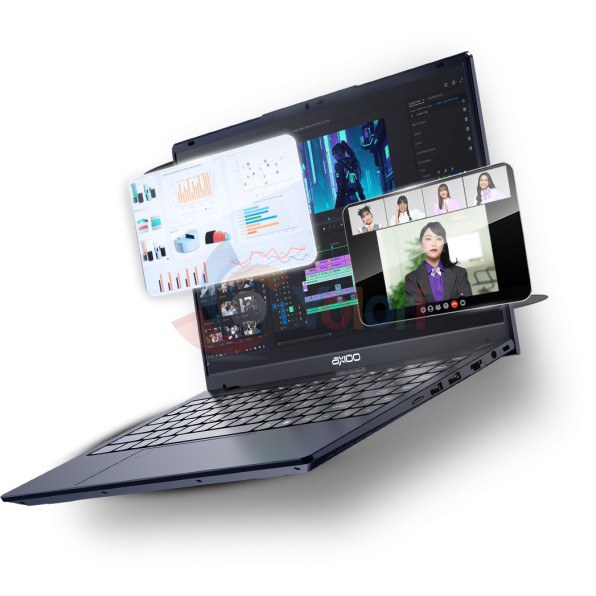 Axioo Notebook Hype 5 AMD X5-2 (14" FHD (1920x1080), AMD Ryzen 5 7430U, 8GB, 256GB SSD, Radeon Graphics, Windows 11 Home) — gambar 1