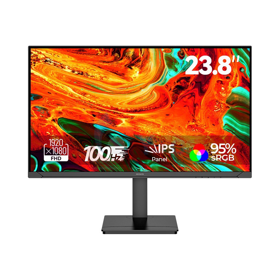 Aiwa Monitor MF2434-B2 - 23.8", FHD (1920x1080), IPS — gambar 1