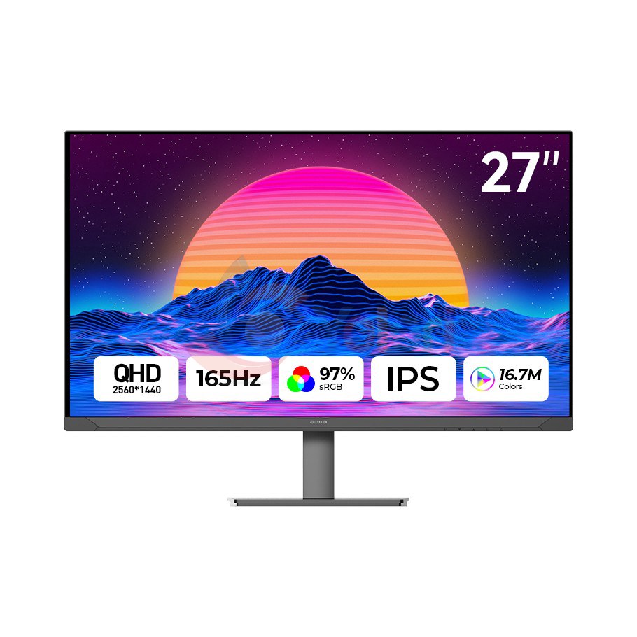 Aiwa Monitor LCD2707-K - 27.0", QHD (2560x1440), IPS, 165Hz — gambar 1