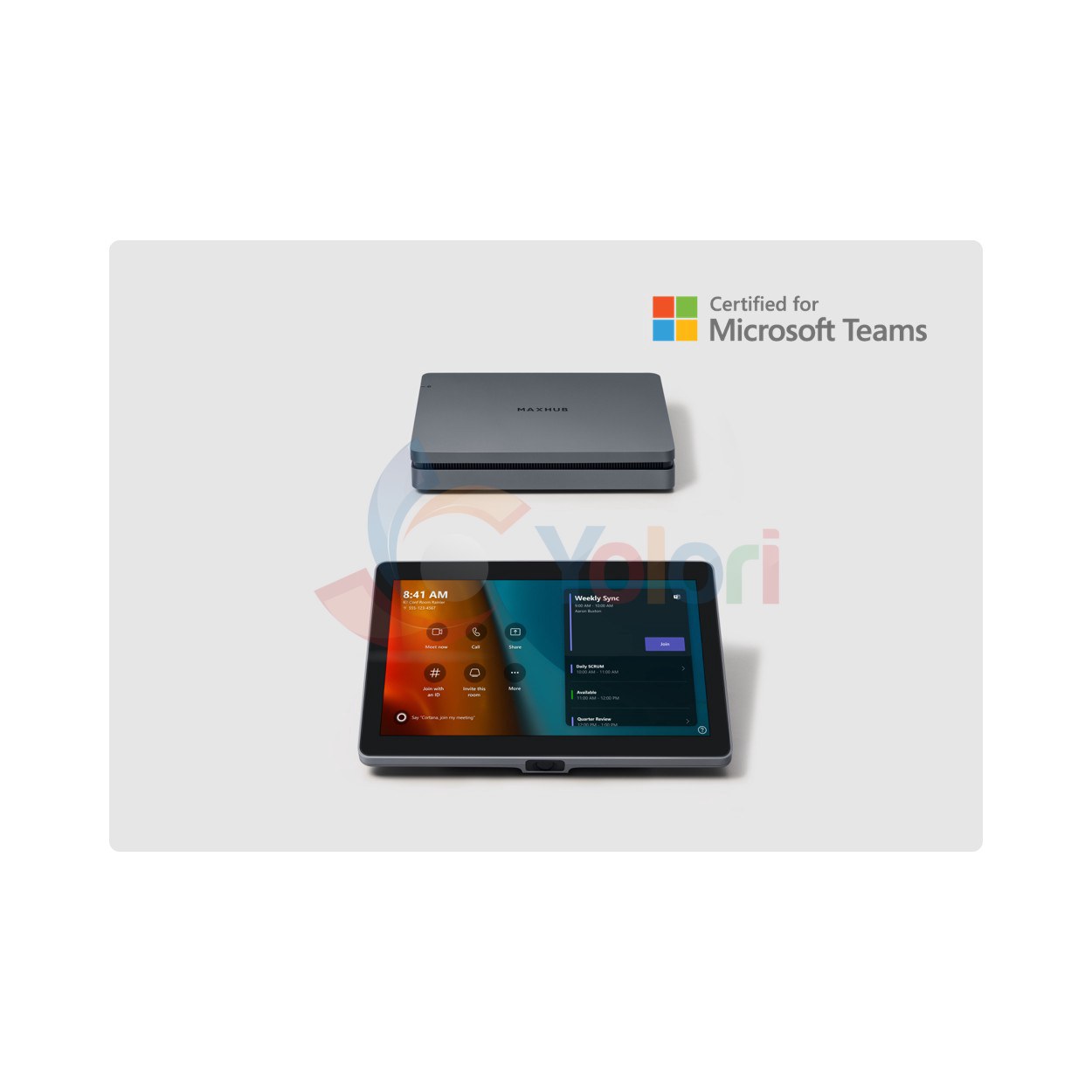 MAXHUB XT10-VB Kit Microsoft Teams Rooms — gambar 1