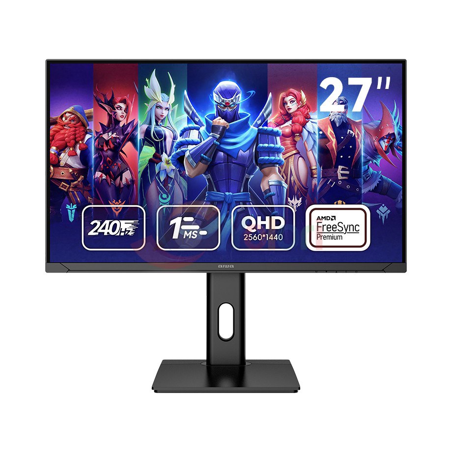 Aiwa Monitor MF2734-K3 - 27.0", QHD (2560x1440), IPS, 240Hz — gambar 1