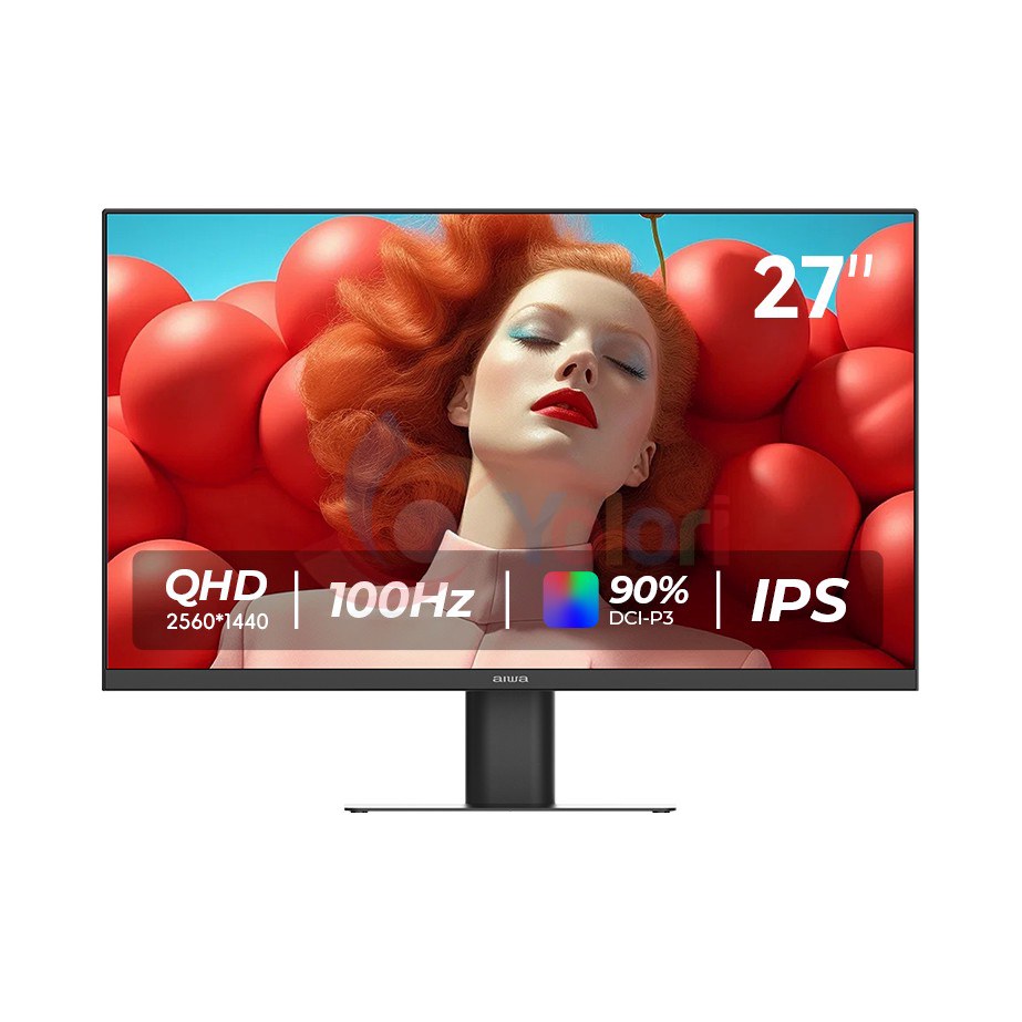 Aiwa Monitor MF2704 - 27.0", QHD (2560x1440), IPS, 100Hz — gambar 1
