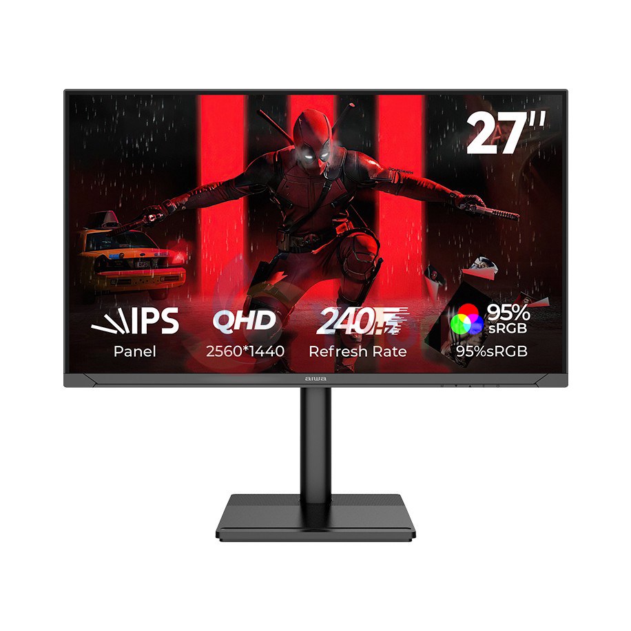 Aiwa Monitor MF2734-K4 - 27.0", QHD (2560x1440), IPS, 240Hz — gambar 1