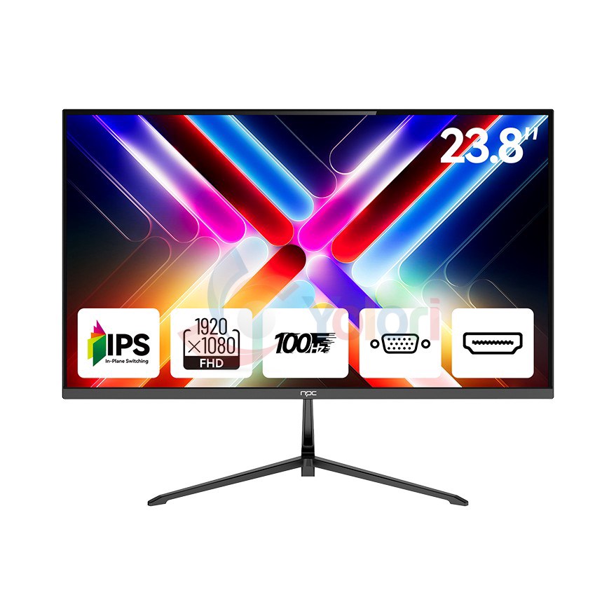 Aiwa Monitor MF2427I-V100 - 23.8", FHD (1920x1080), IPS, 100Hz — gambar 1