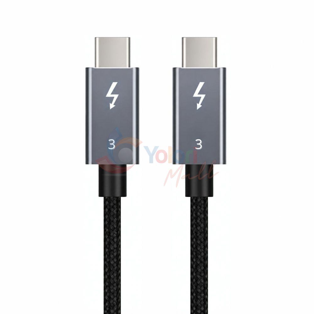 Cabletime Kabel USB-C 8K 100W 5A Male to Male 0.75M — gambar 1