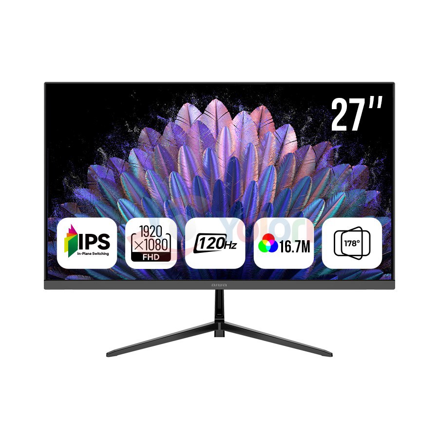 Aiwa Monitor MF2725-V - 27.0", FHD (1920x1080), IPS, 250±20 cd/m², 120Hz — gambar 1