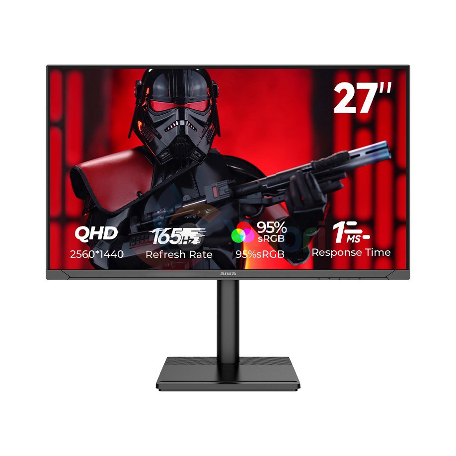 Aiwa Monitor MZ2734-K - 27.0", QHD (2560x1440), IPS, 300 cd/m², 165Hz — gambar 1