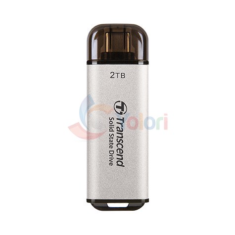 Transcend ESD300 2TB Silver - Portable, USB 3.2 Gen 2 — gambar 1