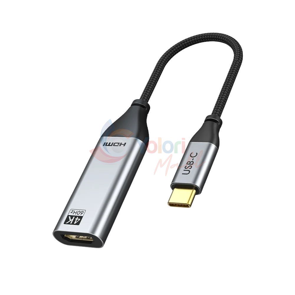 Cabletime Adapter USB-C to HDMI Female 4K — gambar 1