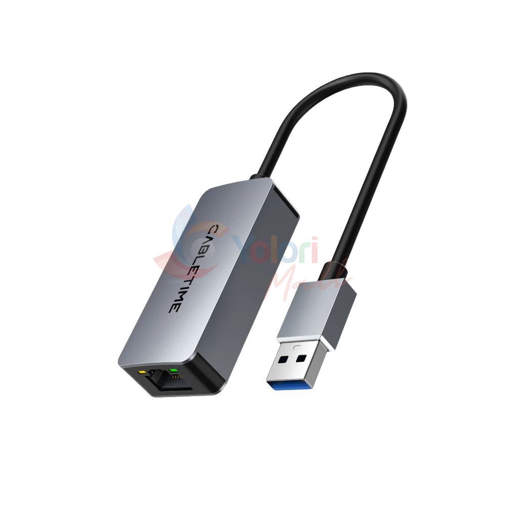 Cabletime USB-A 3.0 to RJ45 2.5Gbps Adapter — gambar 1