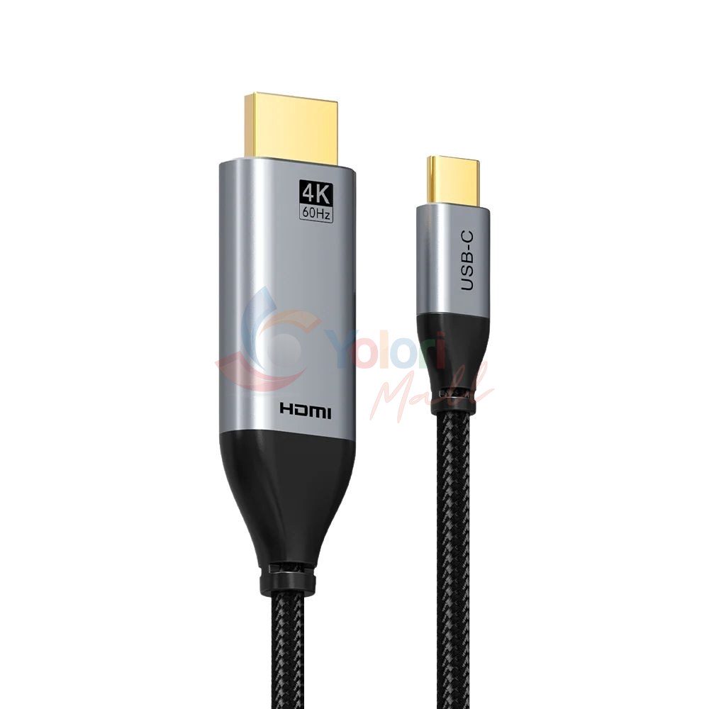 Cabletime Kabel USB-C to HDMI 4K60Hz Male to Male 1M — gambar 1
