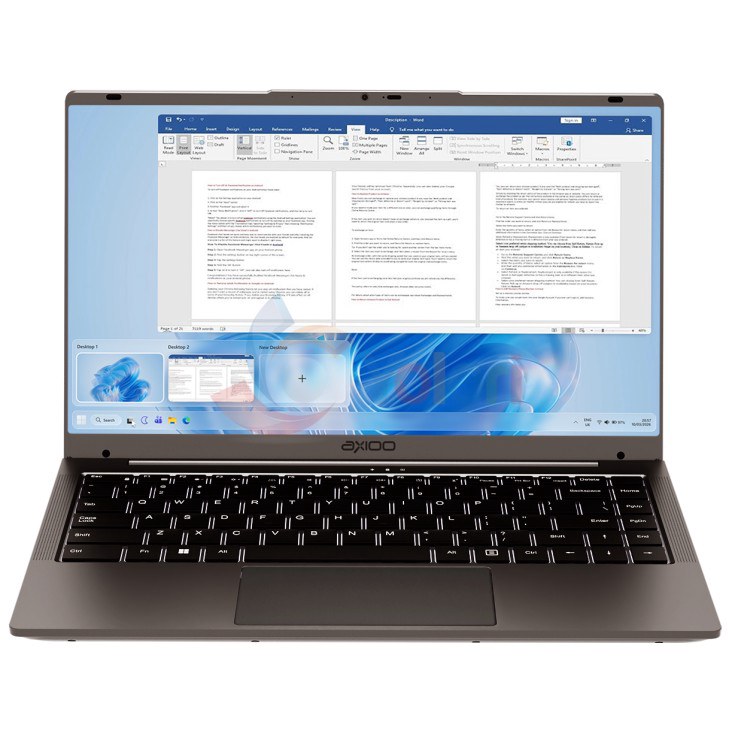 Axioo Notebook Hype AMD X1 (14" FHD (1920x1080), AMD Athlon Gold 3150C, 8GB, 128GB SSD, Radeon RX Vega 3, DOS) — gambar 1