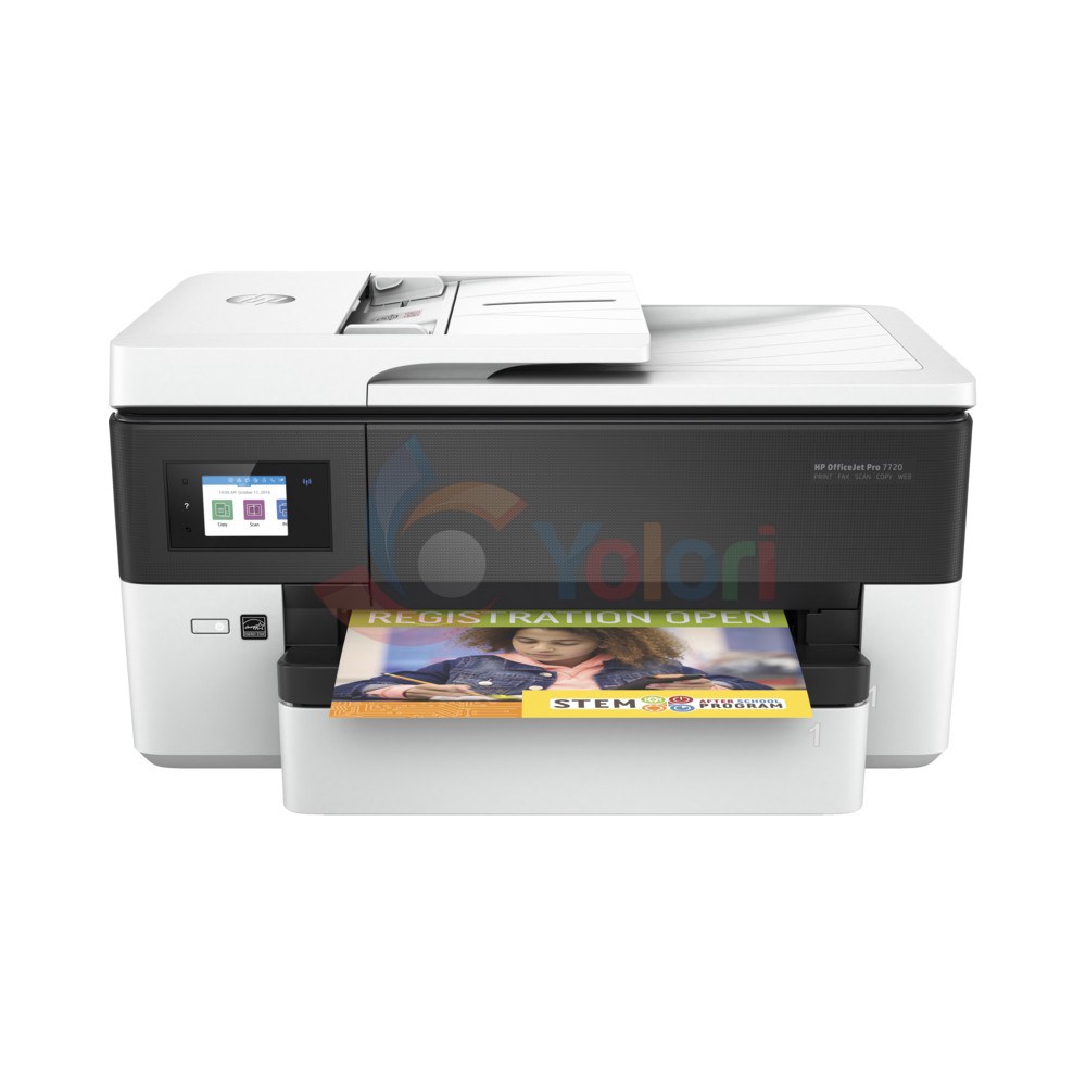 HP OfficeJet Pro 7720 Wide Format Inkjet All-in-One - Print, Scan, Copy, Fax, A3, Duplex, ADF, Wi-Fi — gambar 1