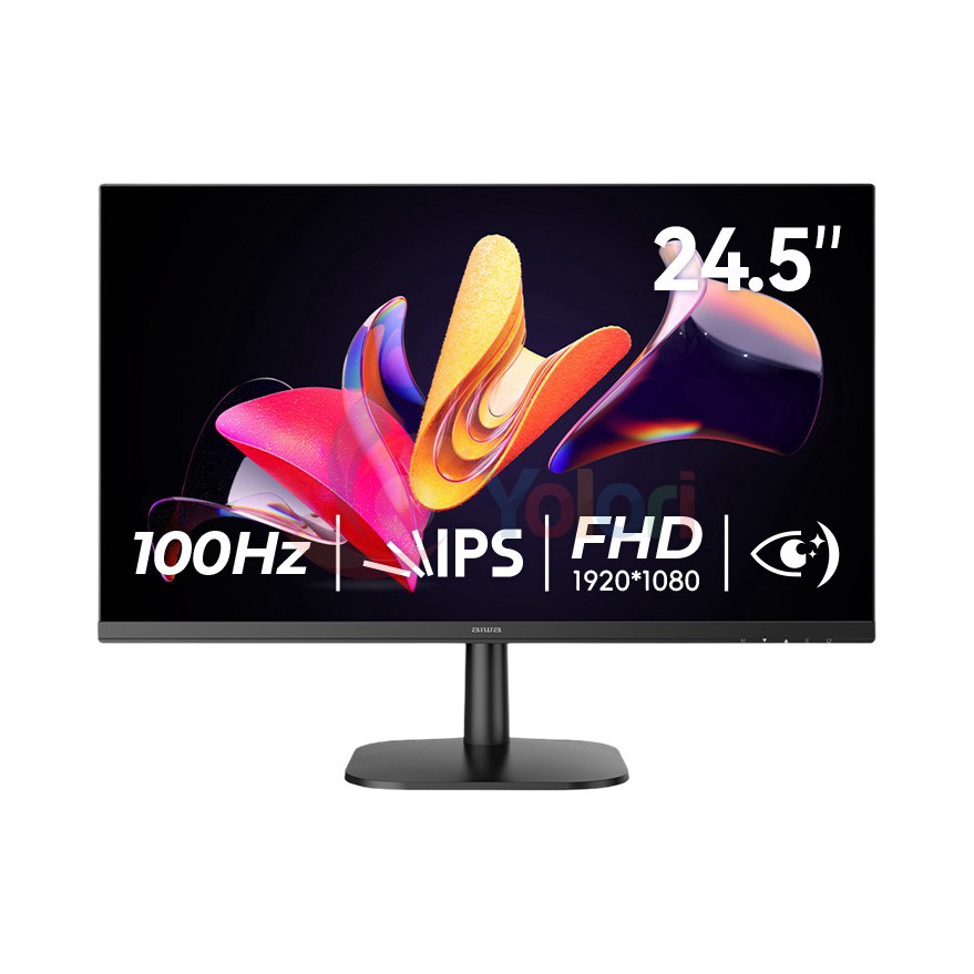 Aiwa Monitor MF2528-B - 24.5", FHD (1920x1080), IPS, 250 cd/m², 100Hz — gambar 1