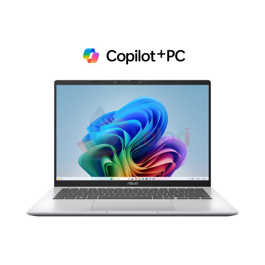 ASUS VivoBook 14 A1407QA (14.0" WUXGA, Qualcomm SDX-X1-26-100, 16GB, 512GB SSD, Qualcomm Adreno X1-45 GPU, Windows 11 Home) — gambar 1