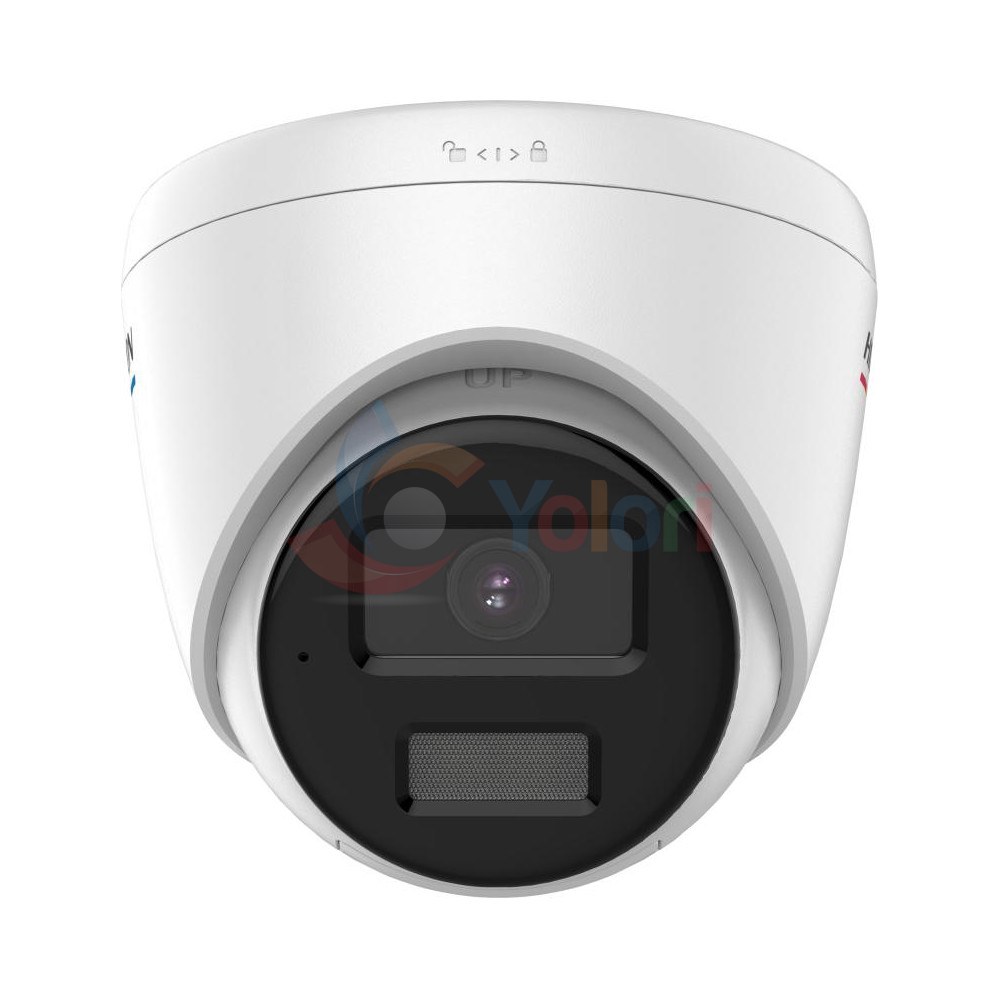 Hikvision Smart IP Turret Camera DS-2CD3327G0E-LUF - 2 MP, 1/2.8" CMOS, White Light 30 m — gambar 1