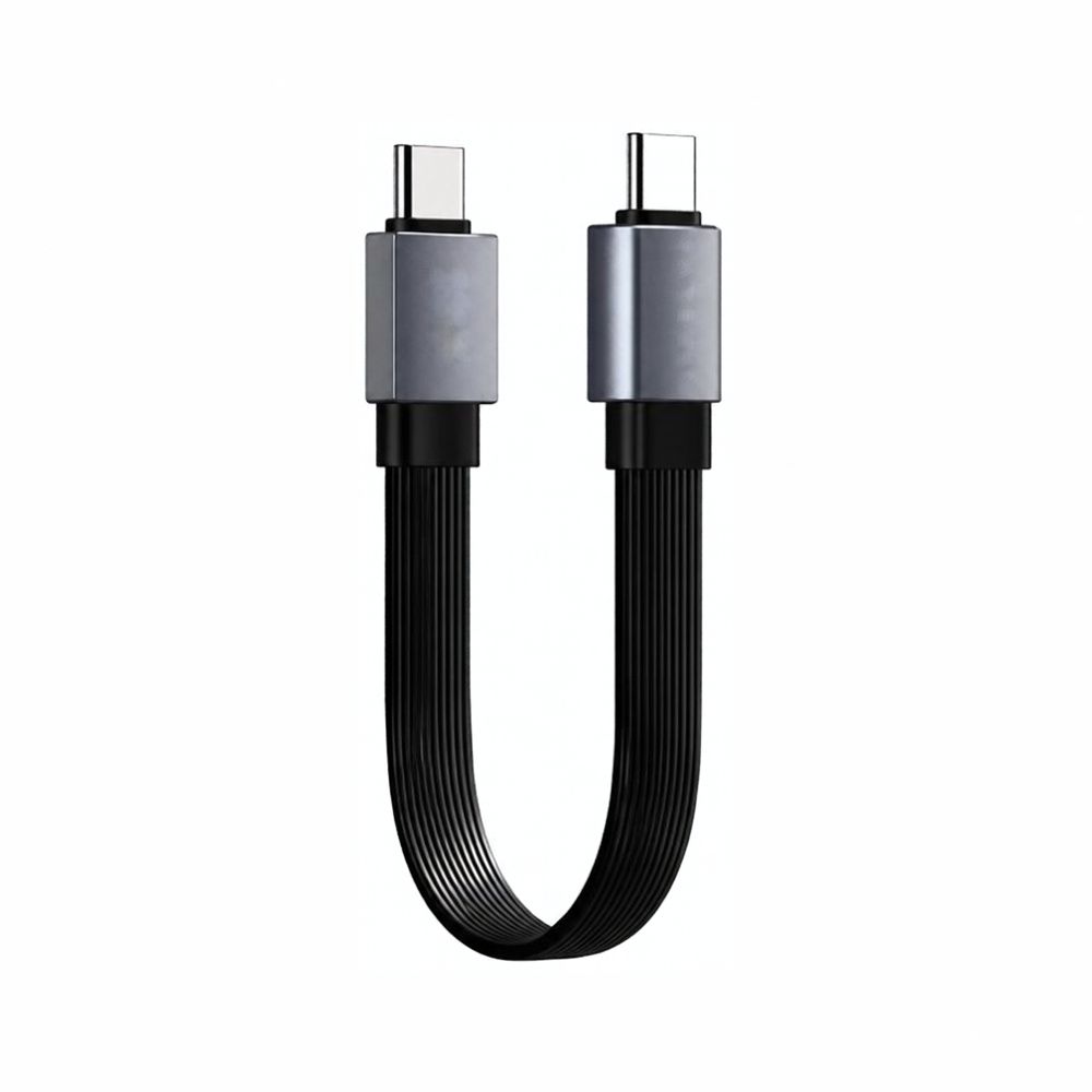 Cabletime Kabel USB-4 Flat v2.0 8K 240W Male to Male — gambar 1