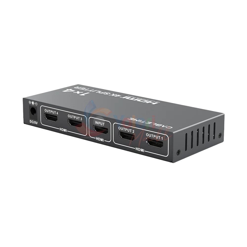 Cabletime 4K 1In4 HDMI Splitter — gambar 1