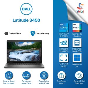 Dell Latitude 3450 [Ci5-1335U, 8GB, 512GB, Intel Iris, Windows 11 Pro, Black, 3 Years]