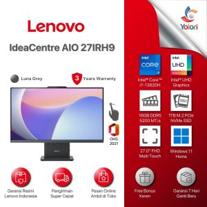 Lenovo IdeaCentre AIO 27IRH9-F0HM00JWID [27.0 FHD Touch, Ci7-13620H, 16GB, 1TB SSD, Intel UHD Graphics, Windows 11 Home, OHS