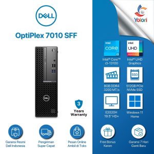 Dell OptiPlex 7010 SFF [Ci3-13100, 8GB, 512GB, Intel UHD, Windows 11 Home, 3 Years] + E2020H